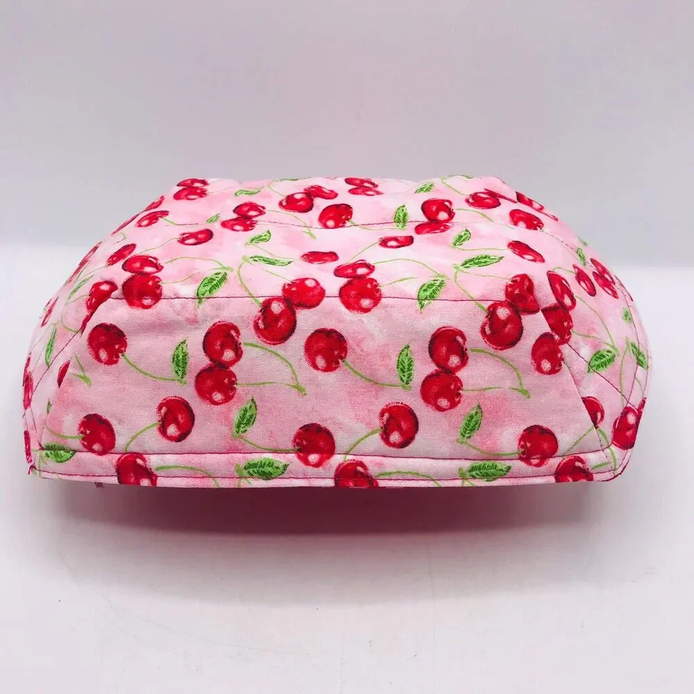 Reversible Microwave Cozie For Takeout Containers Cottage Core Cherry Fabric